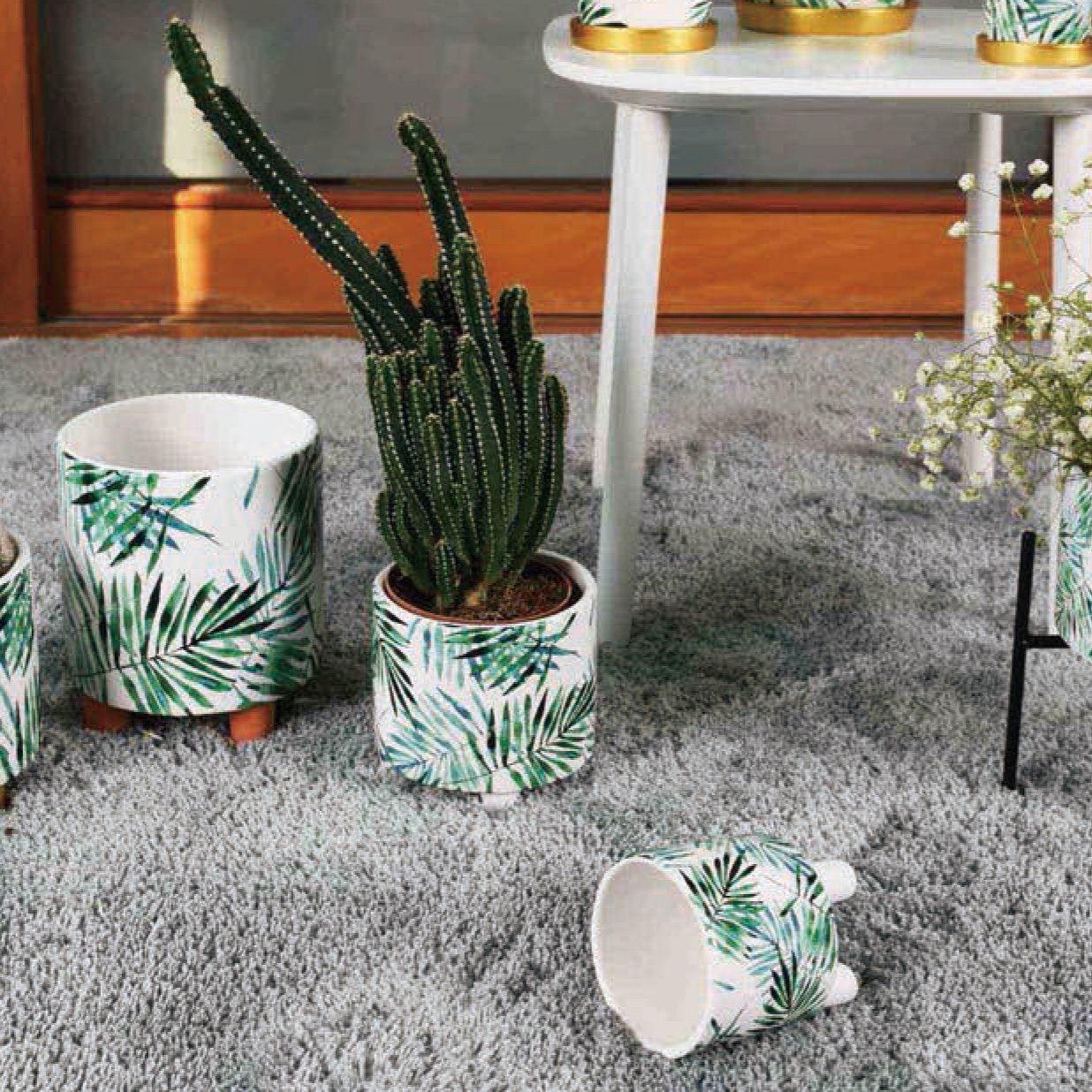 Custom High Quality Planter Small Round Ceramic Flower Pot