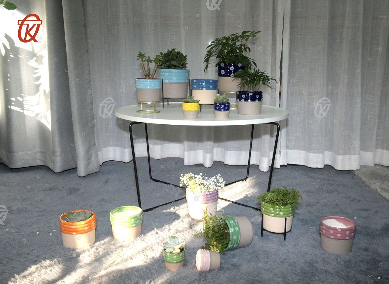 office home tabletop decorative ceramic plant pot
