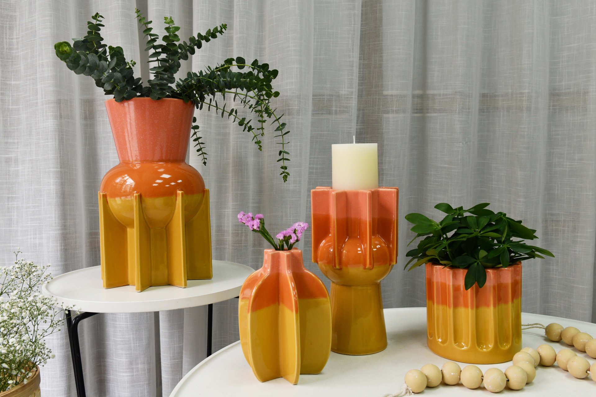 Unique Design High Quality Chinese Vintage Square Flower Ceramic Pot