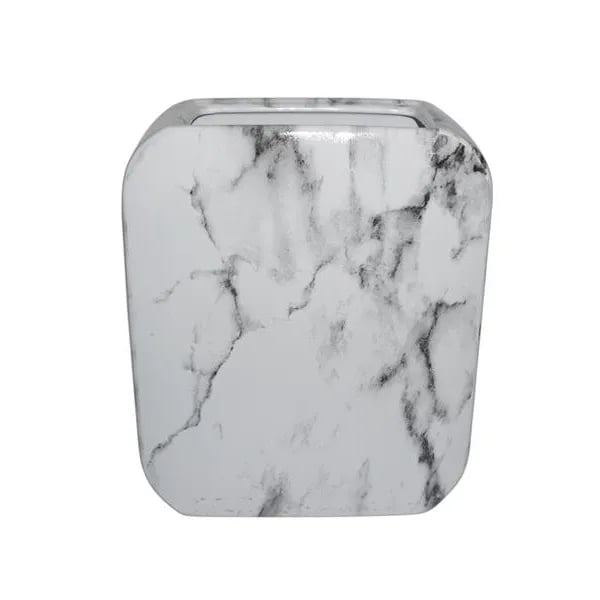 Rainbow Pattern Mouth Gray Head Ball Chinese Flower Ceramic Vase