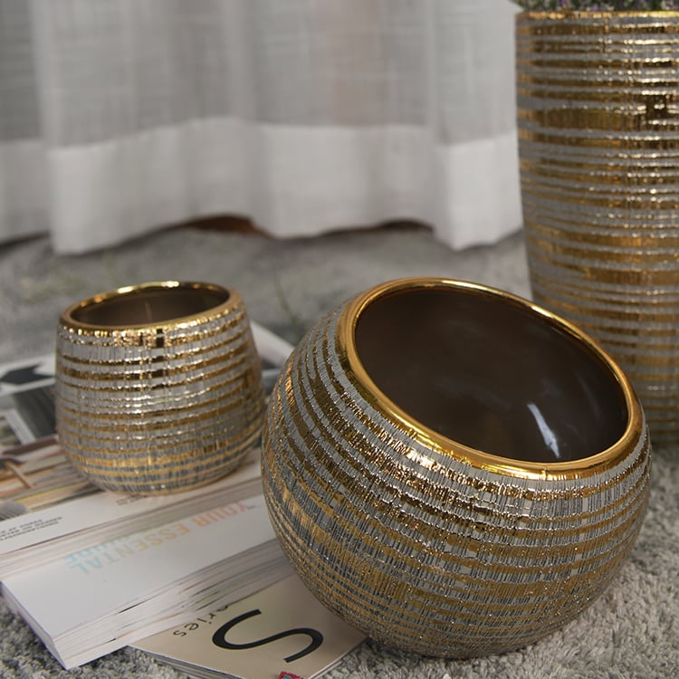 Unique Design Home Indoor Decor Ceramic Flower Plant Pot