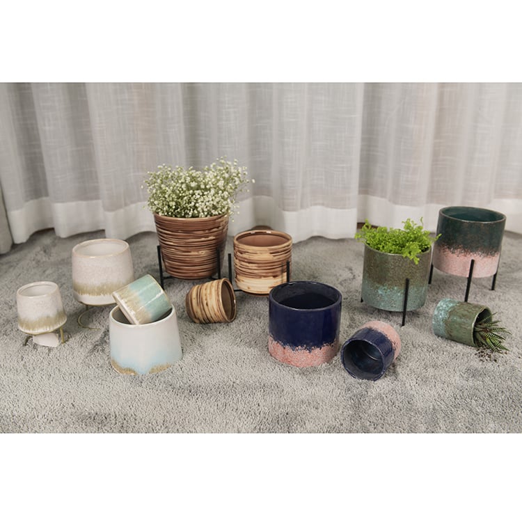 Wholesale Retro Small Cactus Ceramic Planter, Ceramic Planter