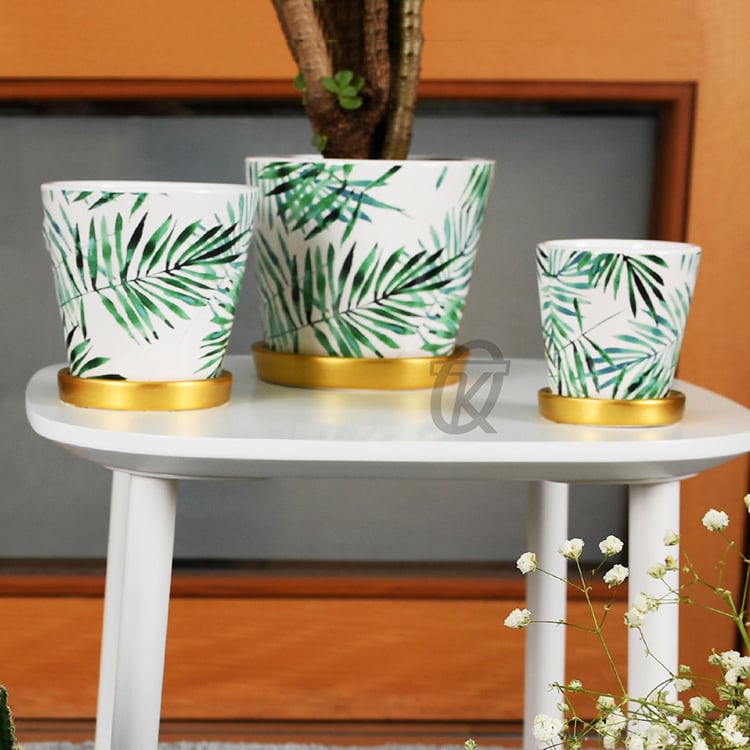 Ceramic Flowerpot Desktop Garden Balcony Simple European