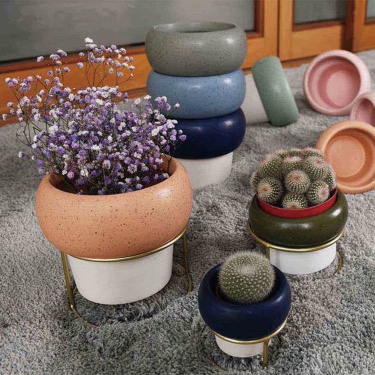 High Quality Modern Bowl Shaped Hotel Indoor Decoration Flower Planter Pots