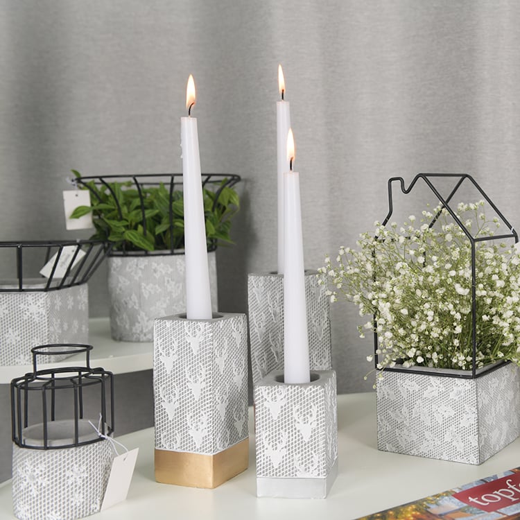 Hot Promotion Art Round Bulk Cement Planter Flower Pot