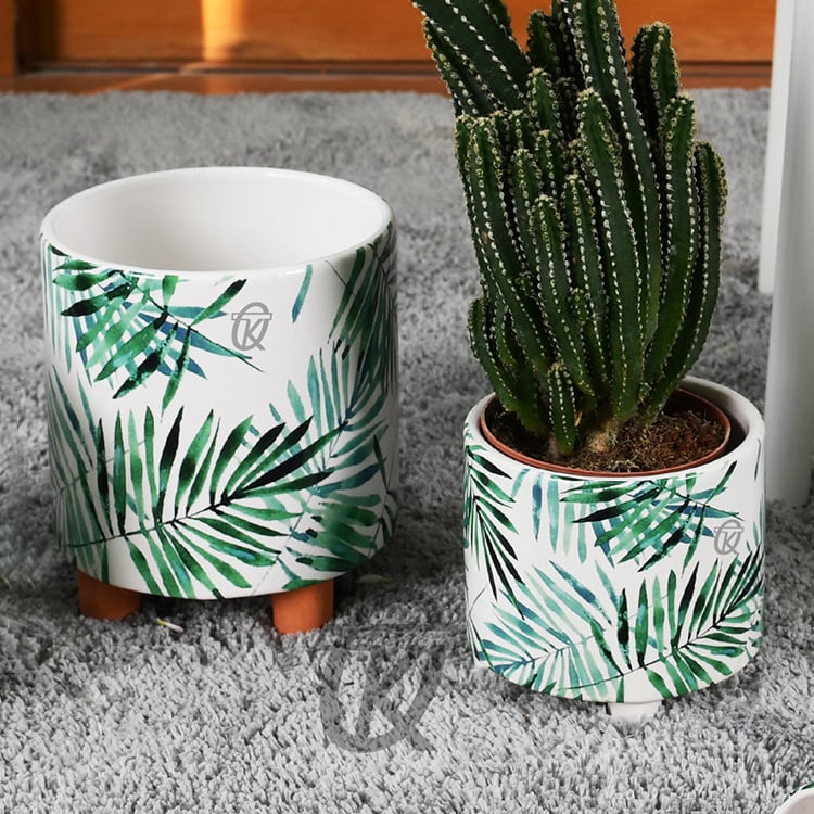 Ceramic Flowerpot Desktop Garden Balcony Simple European