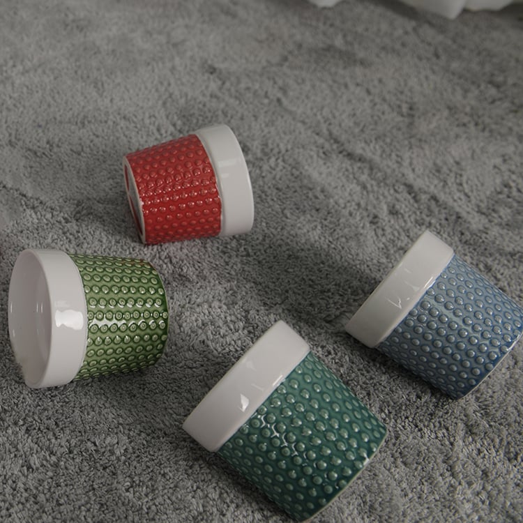 Small Light Cup Shaped Succulent Ceramic Planter Flower Pot