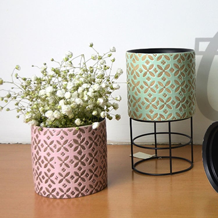 2023 Trend High Quality Balcony Round Mini Cement Bonsai Plant