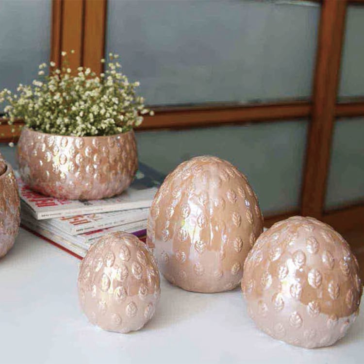 OEM Eggshell Plant Flowers Ceramic Flower Pot