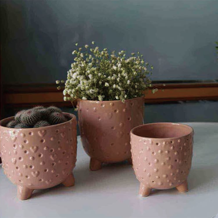Ceramic Mounting Planter Pot Decal Flower Pots For Home Decor