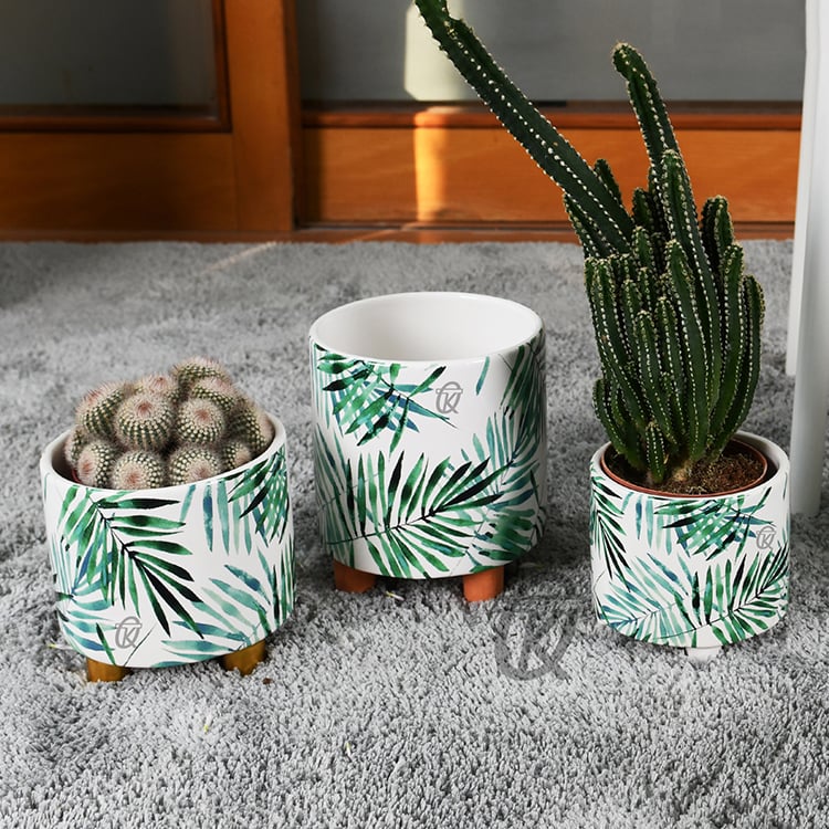 Ceramic Flowerpot Desktop Garden Balcony Simple European