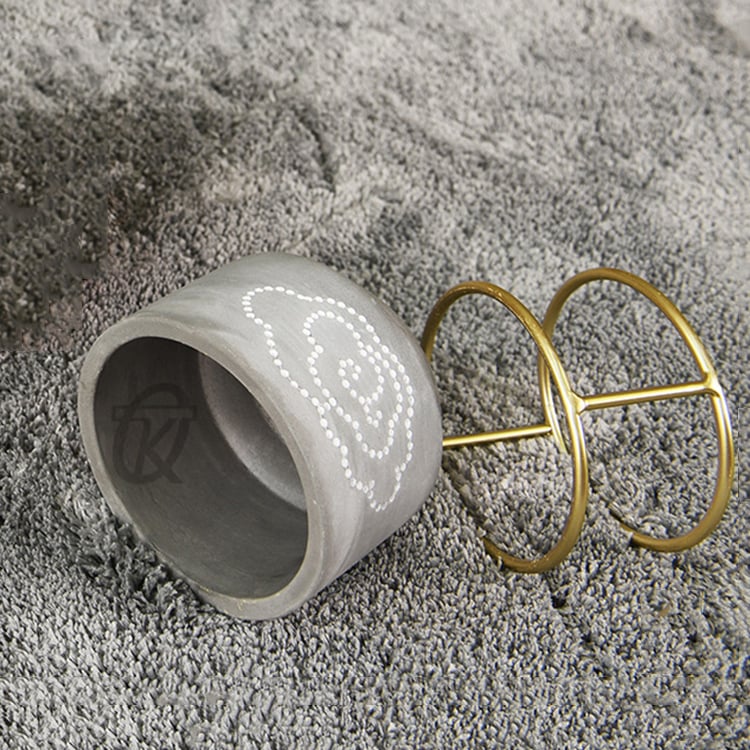 Hot Selling Creative Round Light Cement Concrete Planter Flower pot