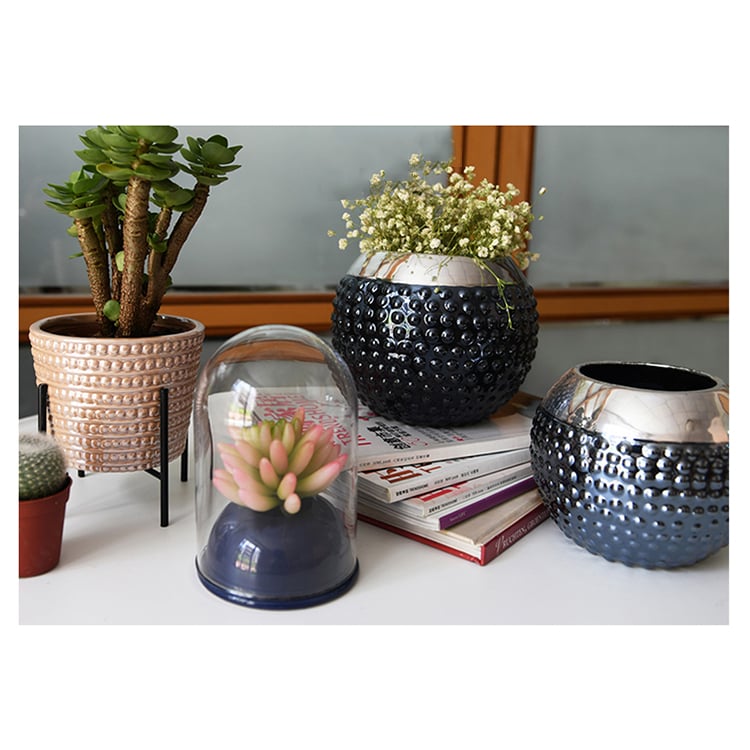 Wholesale Round Decor Indoor Ceramic Planter Flower Pot