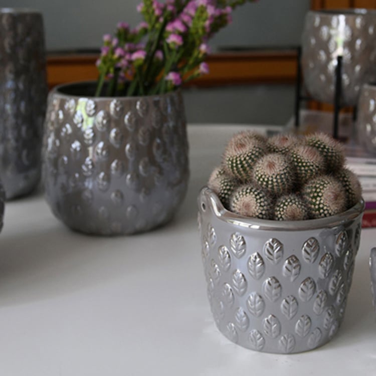 Hot Sale Balcony Cylind Bonsai Ceramic Planter Flower Pot