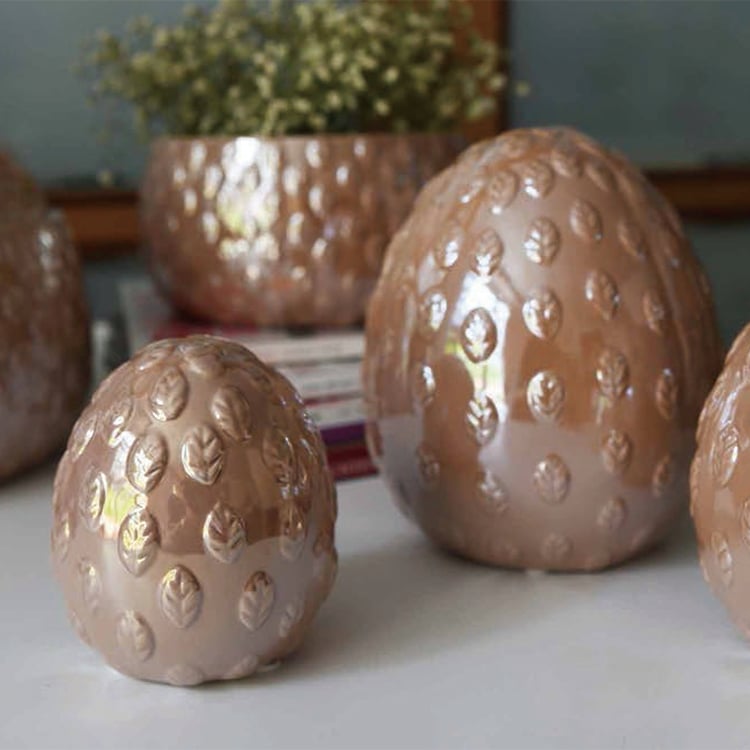 OEM Eggshell Plant Flowers Ceramic Flower Pot