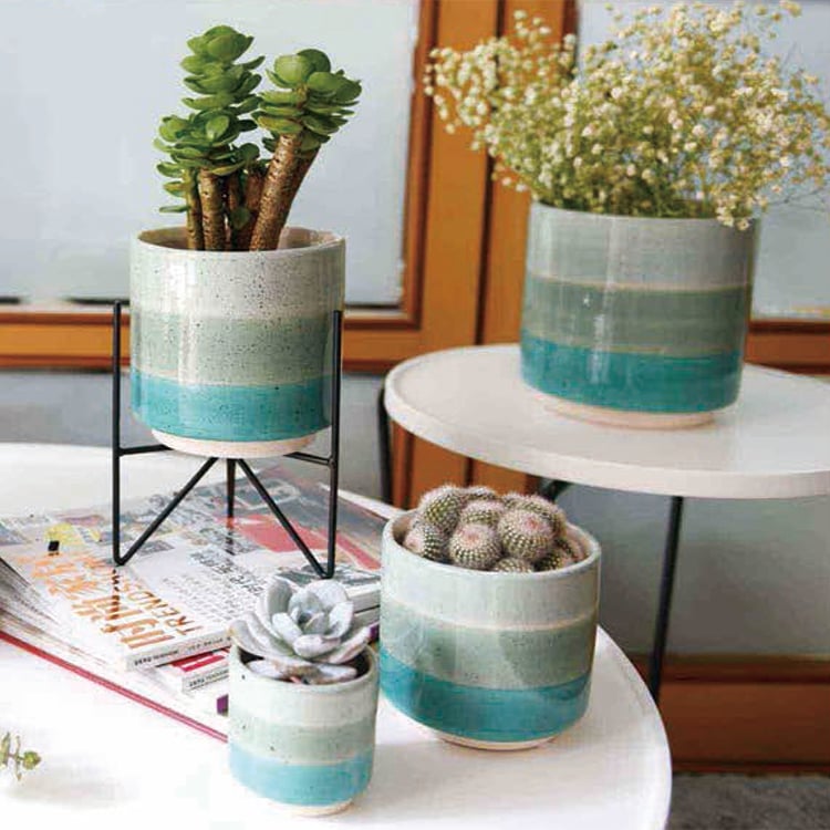 Ceramic Succulent Flower Pot For Plant Indoor And Outdoor