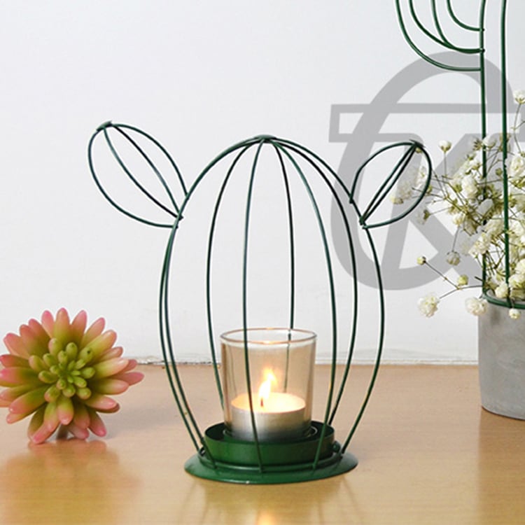 Cheap Metal Cactus Shaped Cement Succulent Plant Pot With Lid