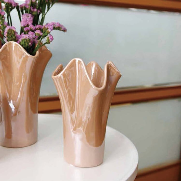 Fish Scale Pattern Garden Planters Small Ceramic Flower Pot