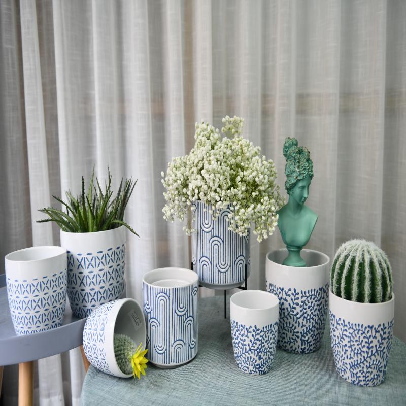 High Quality Modern Bowl Shaped Hotel Indoor Decoration Flower Planter Pots