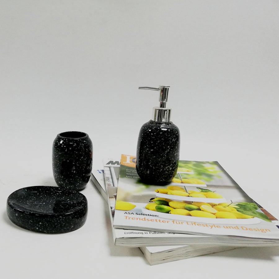 High Quality Glaze Ceramic Bathroom Set Luxury