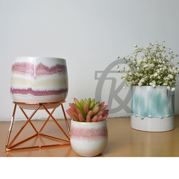 Chinese Blue And White Color Ceramic Planter Flower Pot